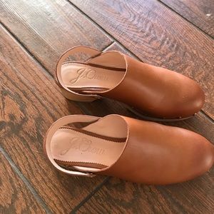 Brand new JCrew clogs . Worn once. Too small . Size 8.5.